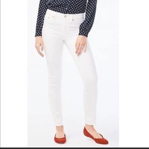 J. Crew Toothpick White Skinny Jeans Size 27/28